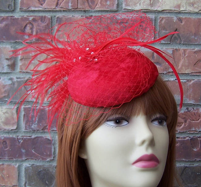 Red Feather Cocktail Fascinator Hat - product-hugerect-54988-3871-1349917017-665a04a07b1f71a3eca9681669151ea6